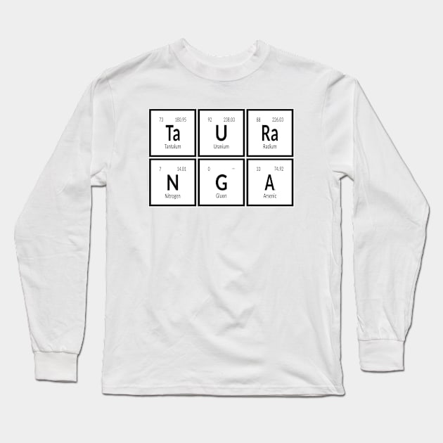 Tauranga City Table of Elements Long Sleeve T-Shirt by Maozva-DSGN